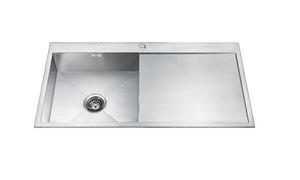 Stainless Steel Basin Single Bowl with a Board - Lansida