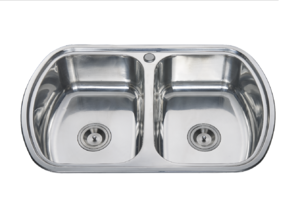 Double Bowl Stainless Steel Basin For Kitchen 7749